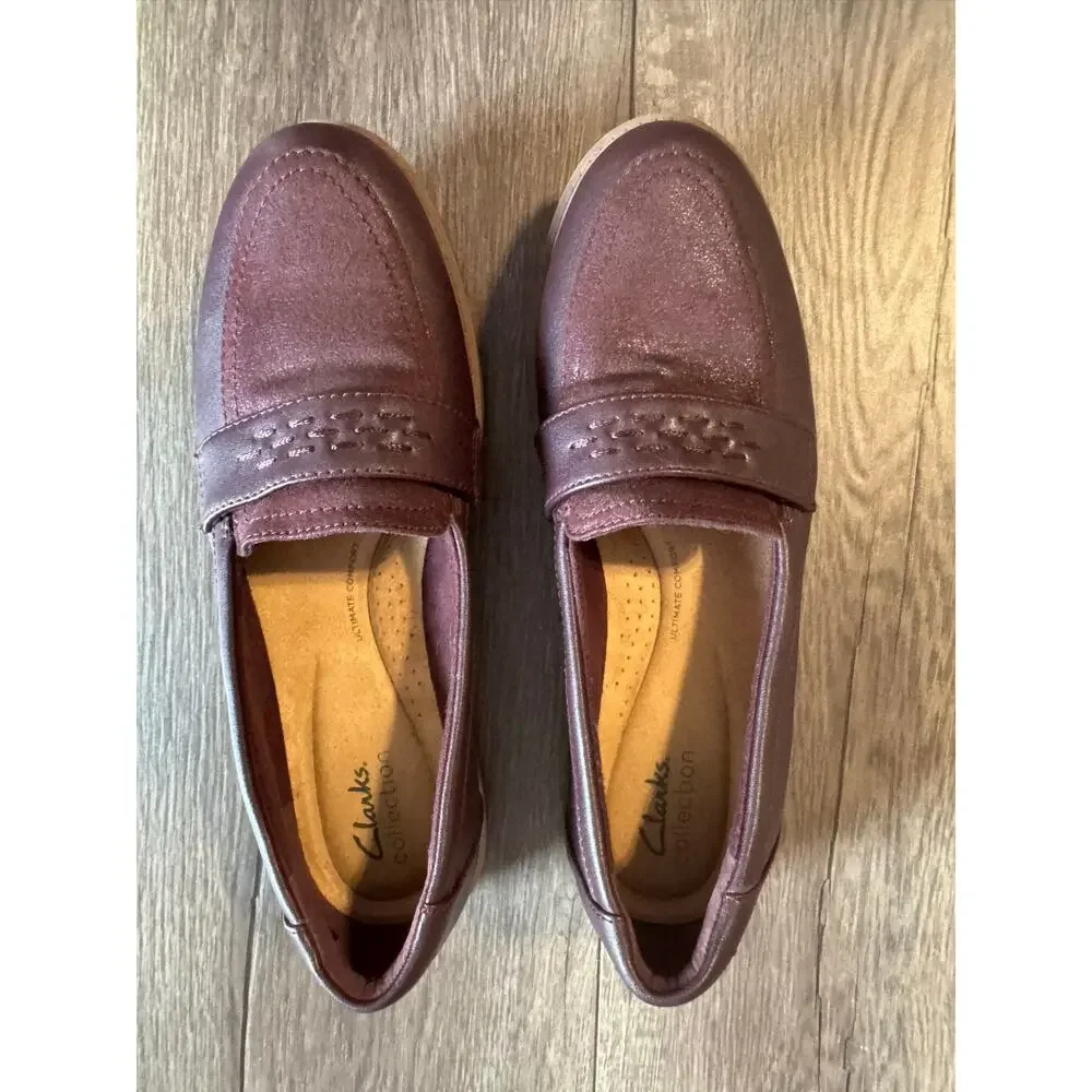 Clarks Womens Raisie Jump Shoes Loafers Size‎ 8.5